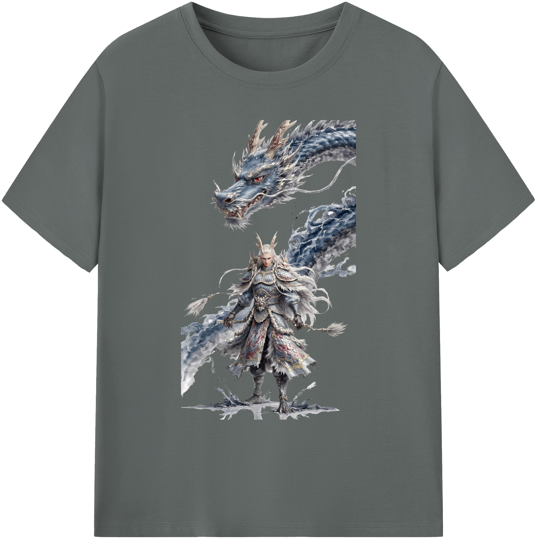 （画像用） Ne Zha 2 ナタ 魔童の大暴れ 綿100％ メンズ半袖Tシャツ｜肌触りやわらか＆通気性